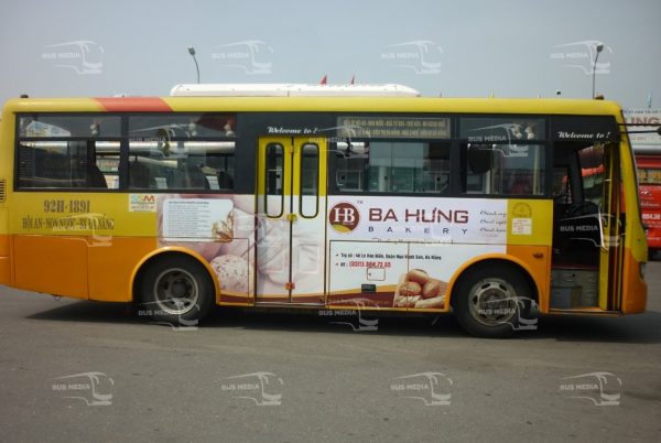 quảng cáo trên xe buýt tại quảng nam
