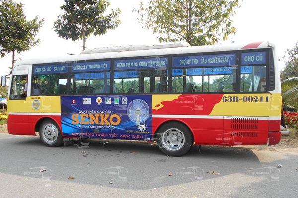 quảng cáo xe buýt tại tiền giang